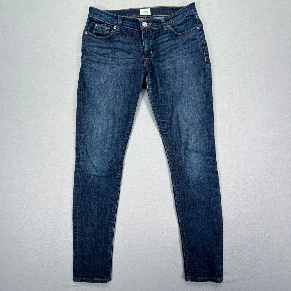 Hudson Skinny Jeans Womens 27 Good Dark‎ Wash Stretch Denim Low Rise Five Pocket